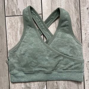 Camo gymshark sports bra